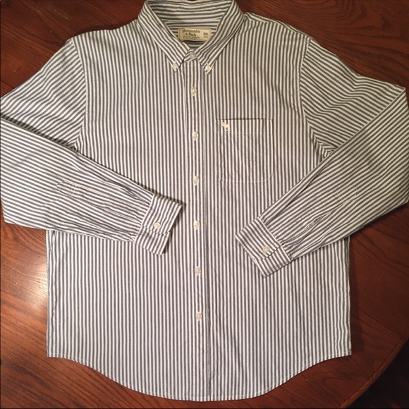 Abercrombie & Fitch Other - Abercrombie & Fitch XXL Blue White Striped Vintage